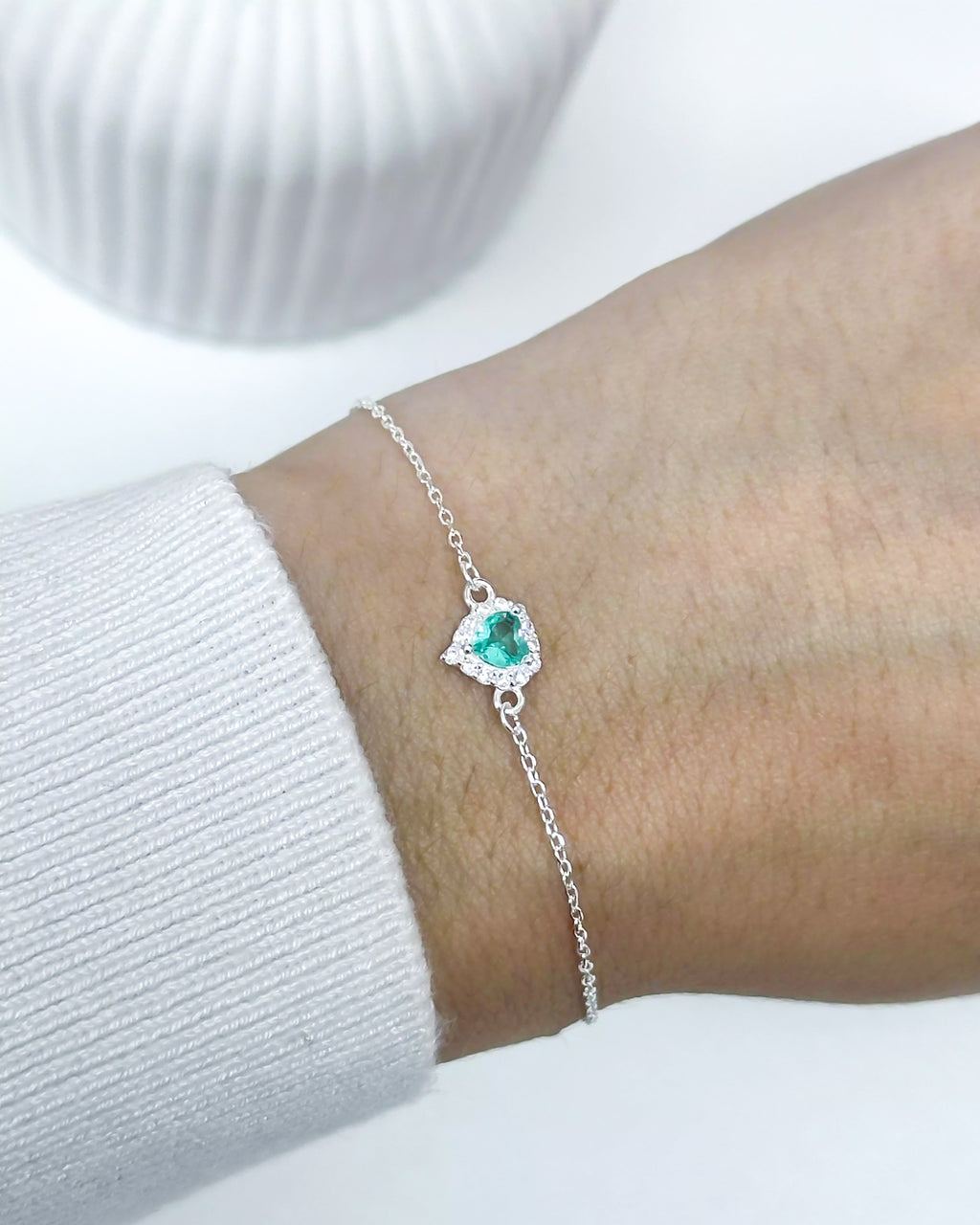 Pulseira Cartier coração turmalina