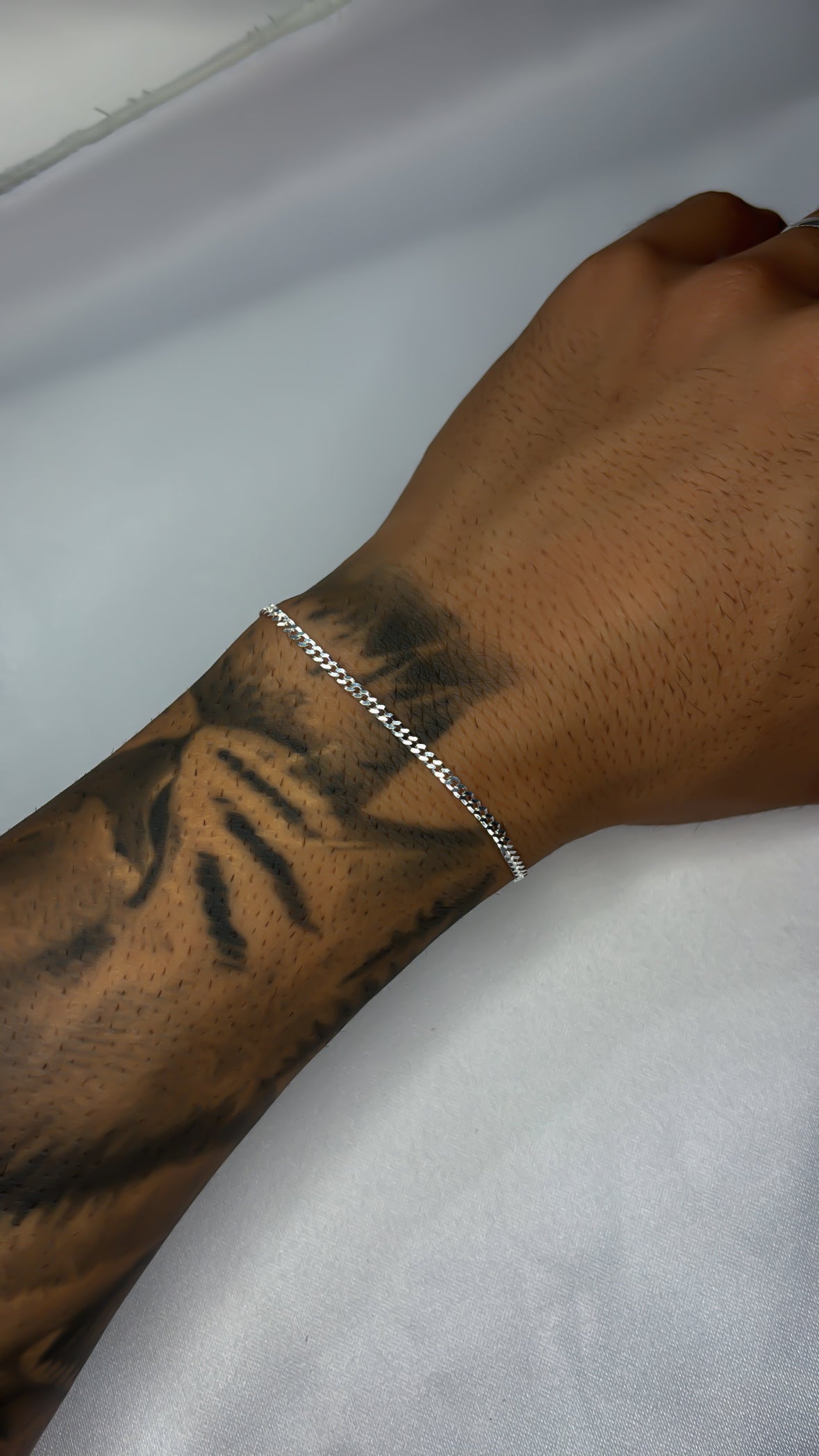 Pulseira Grumet Diamantada 18,5Cm 2,1mm