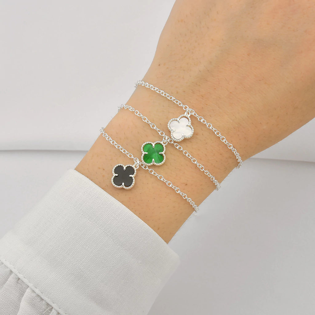 Pulseira Trevo resinado