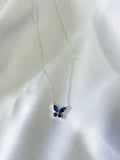 Colar borboleta Azul