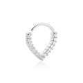 Piercing septo ou helix cravejado