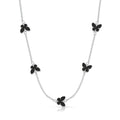Choker Borboleta Resina Preto