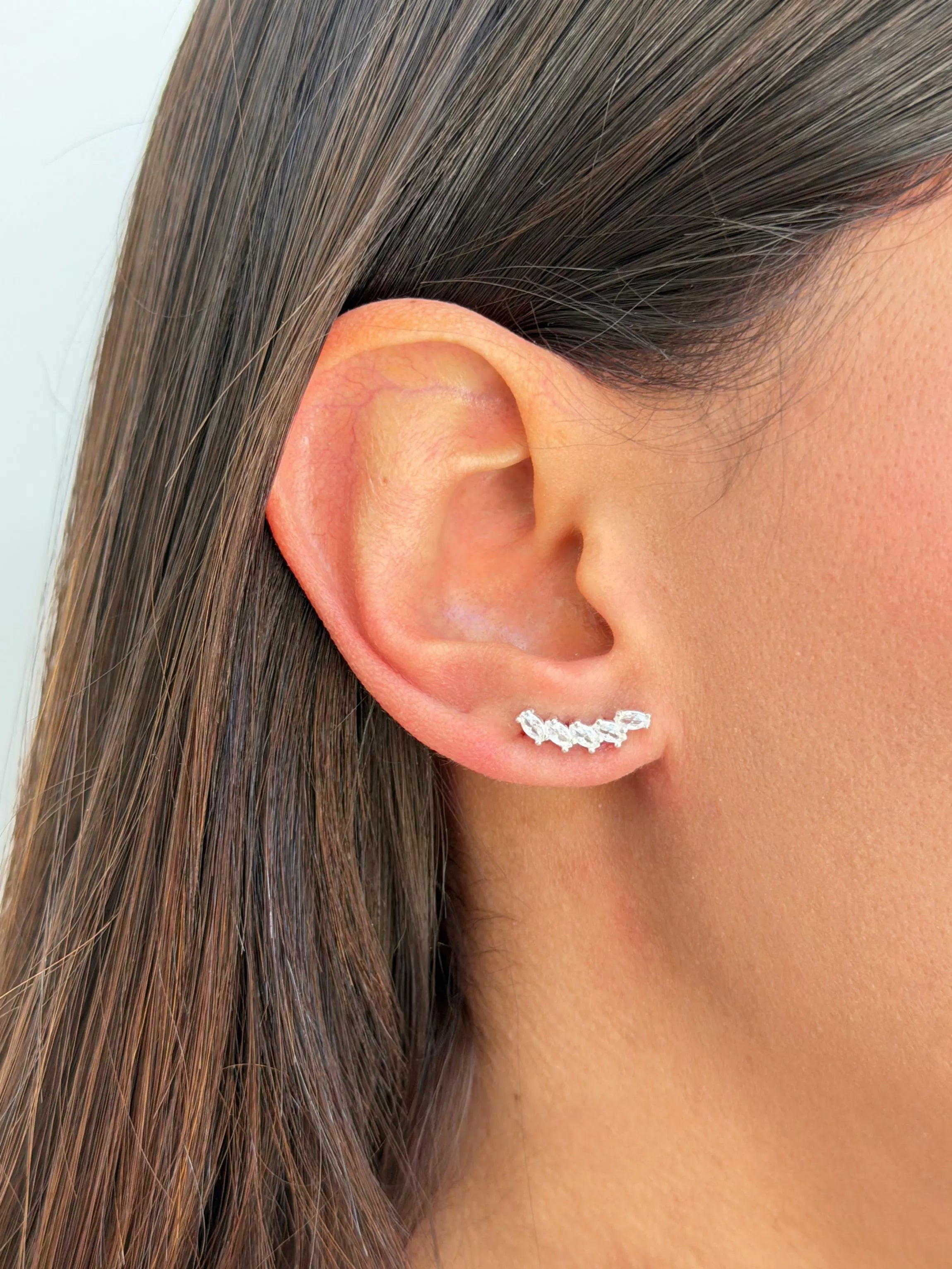 Brinco Ear Cuff cristal