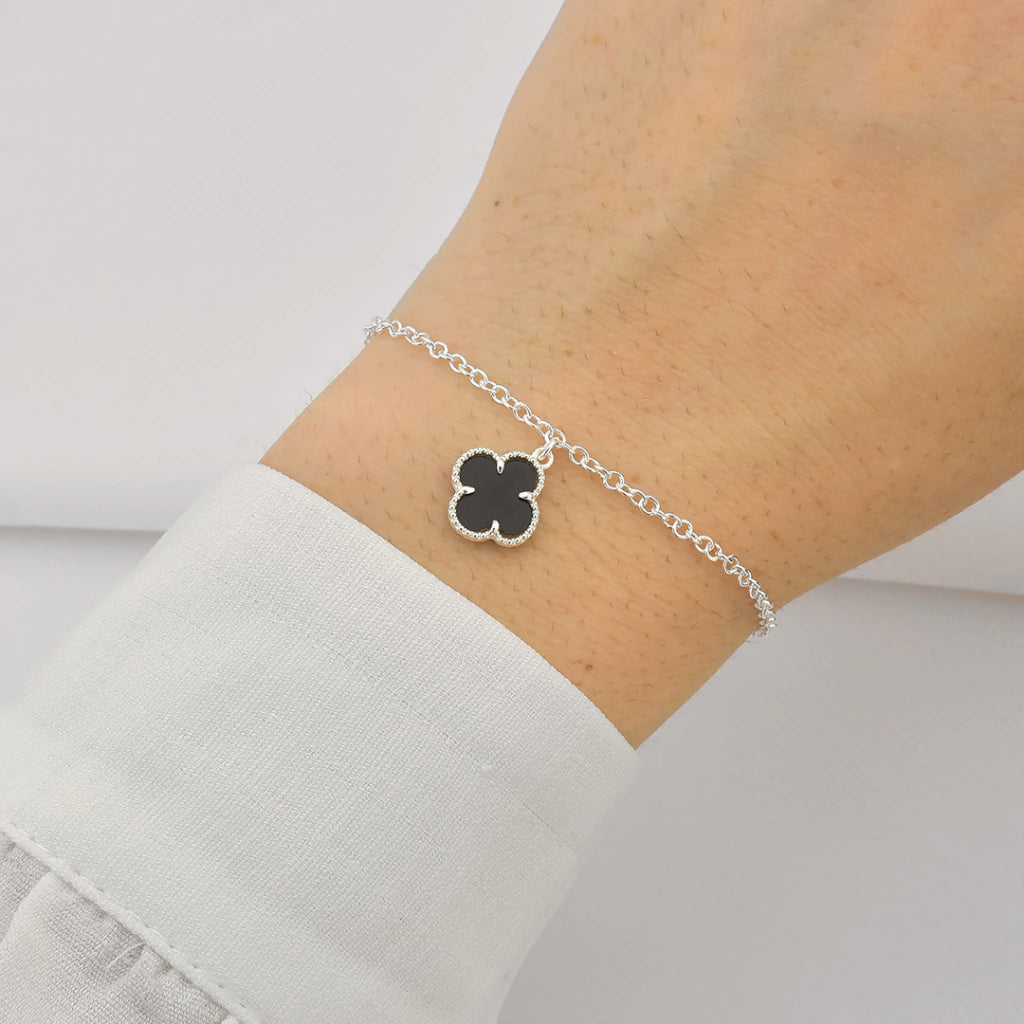 Pulseira Trevo resinado