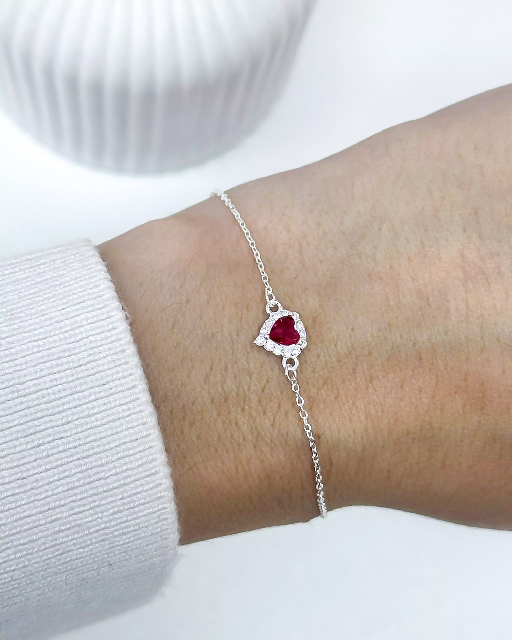 PULSEIRA CARTIER CORAÇÃO FÚCSIA