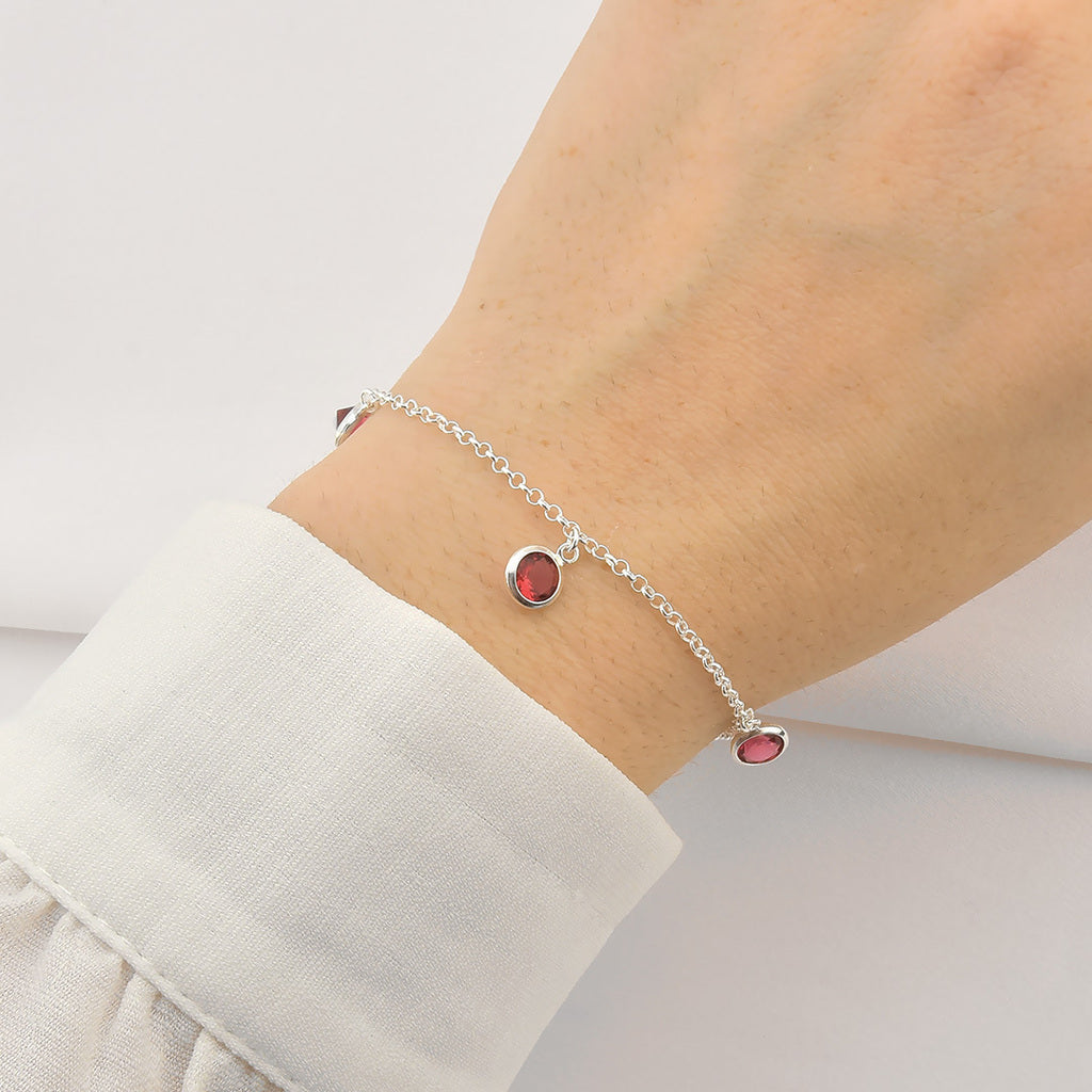 Pulseira 3 ponto de luz pink