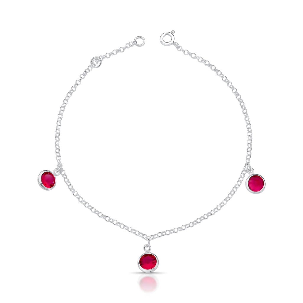 Pulseira 3 ponto de luz pink