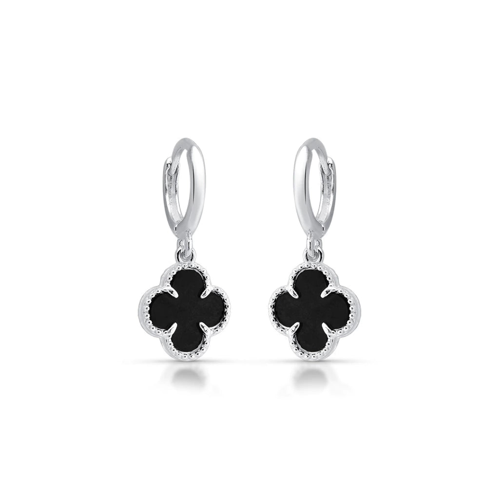 Argola trevo preto