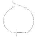 Pulseira cruz lisa