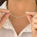 Corrente elo coração- Chocker