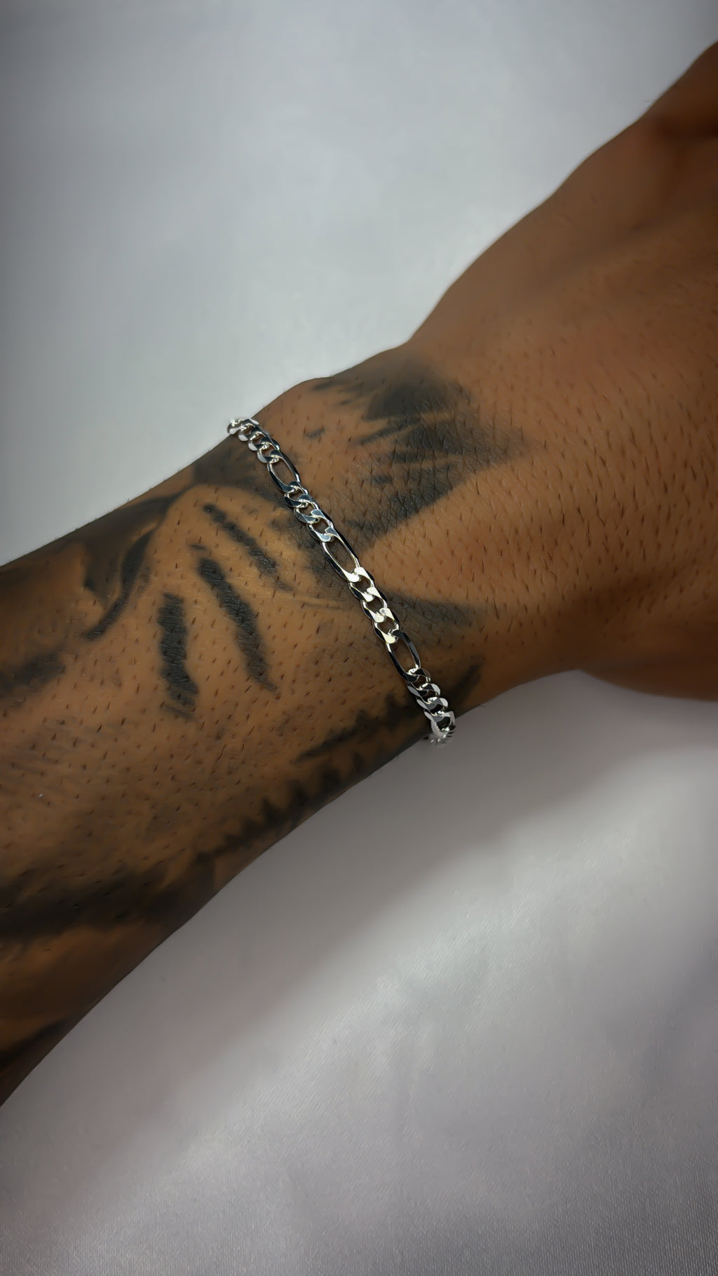 Pulseira 3x1 Fígaro 4MM 21CM