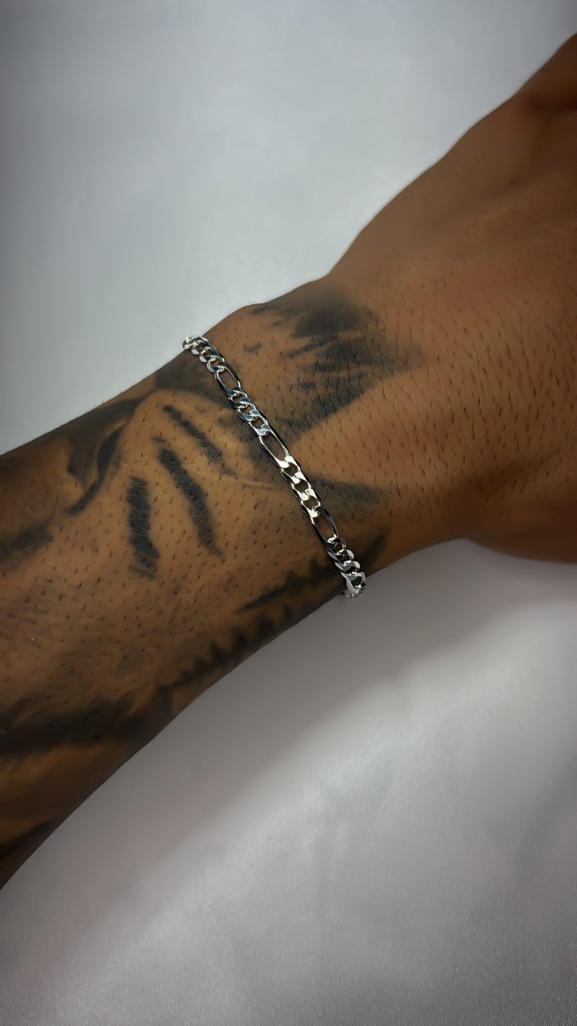 Pulseira 3x1 Fígaro 4MM 21CM