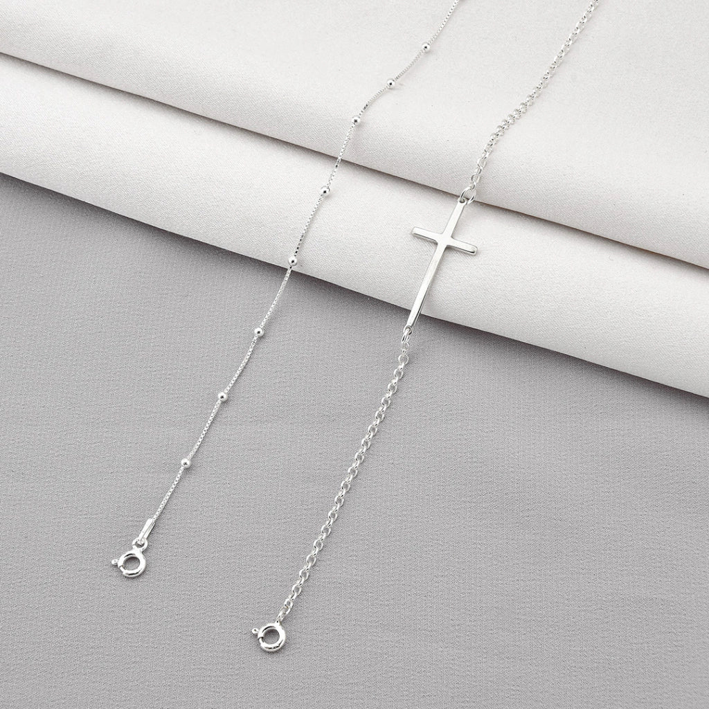Pulseira cruz lisa