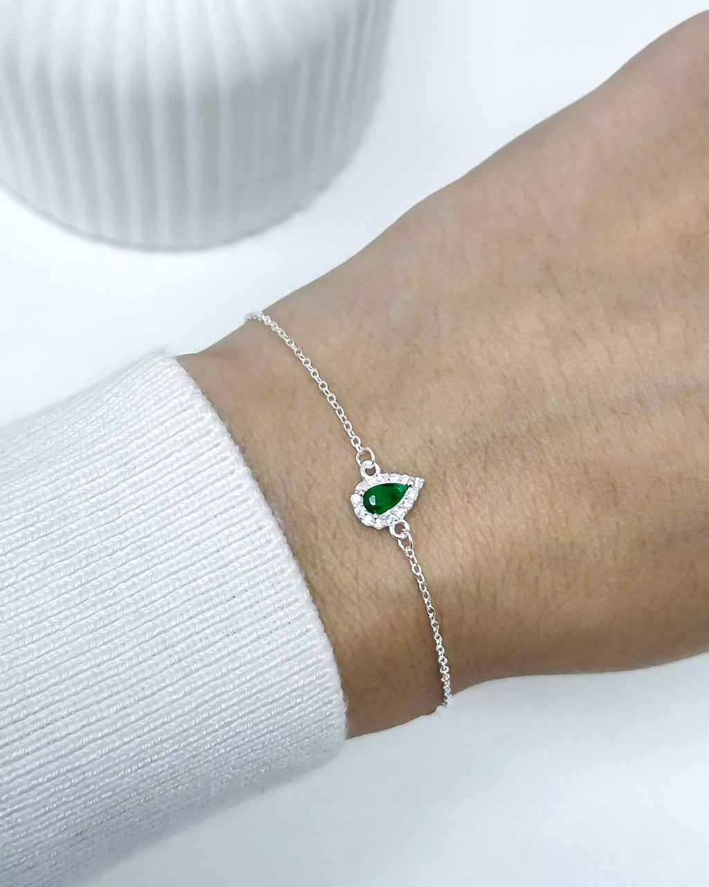 PULSEIRA CARTIER GOTA VERDE
