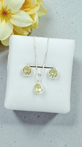 Conjunto ponto de luz redondo amarelo