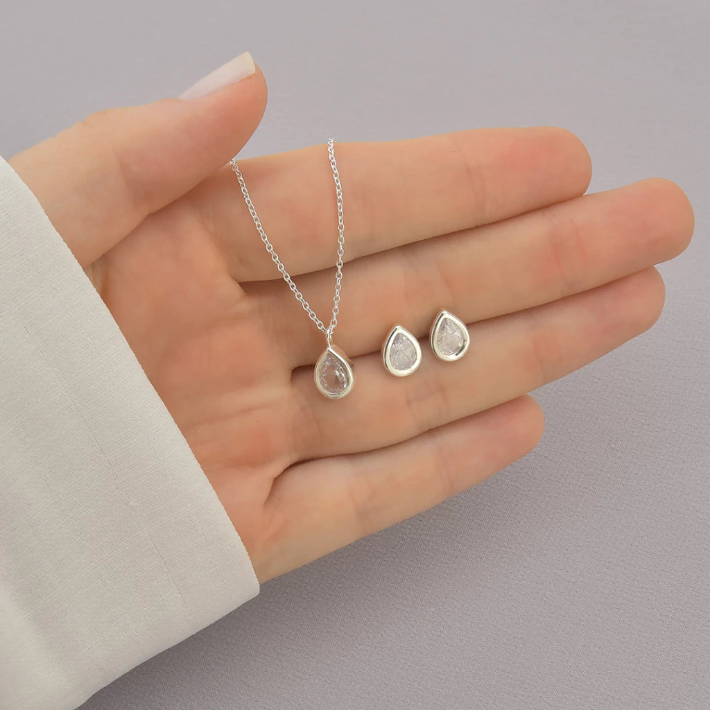 Conjunto gota ponto de luz