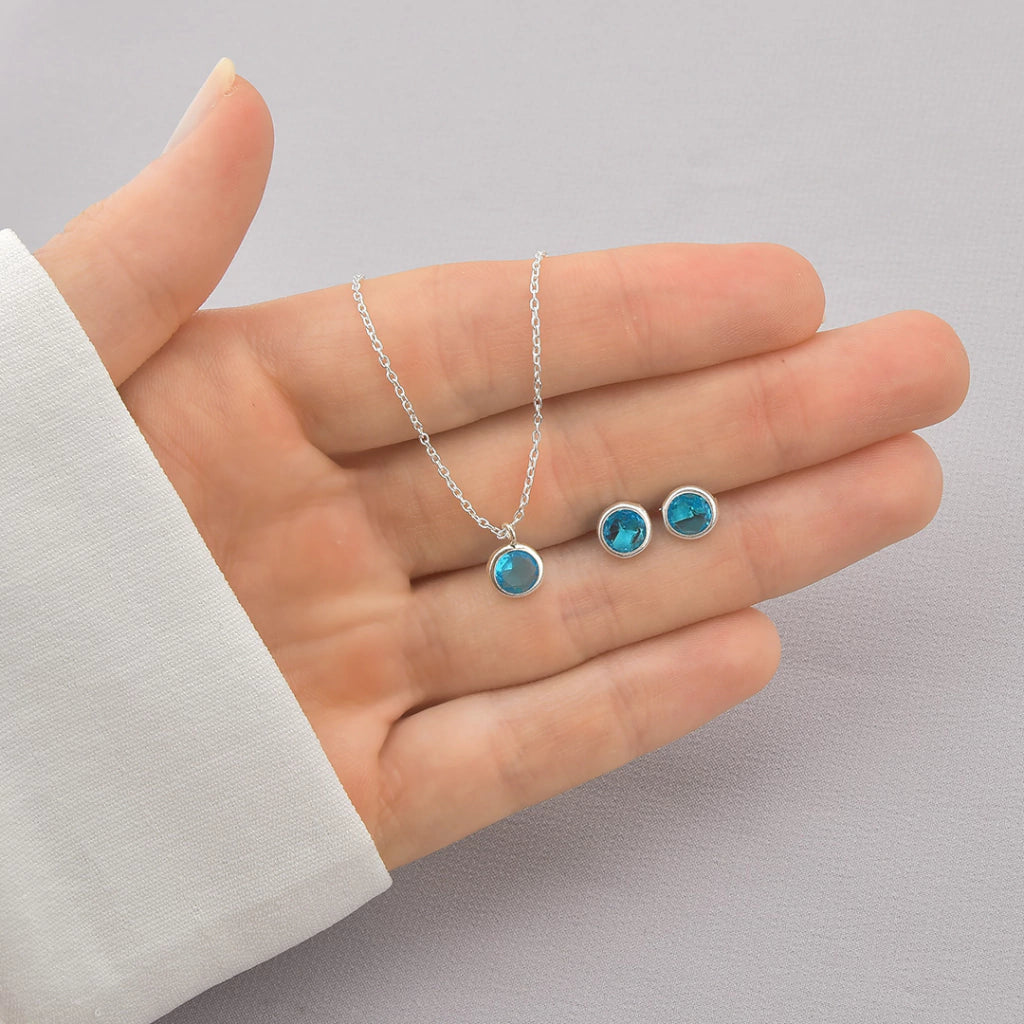 Conjunto ponto de luz azul claro