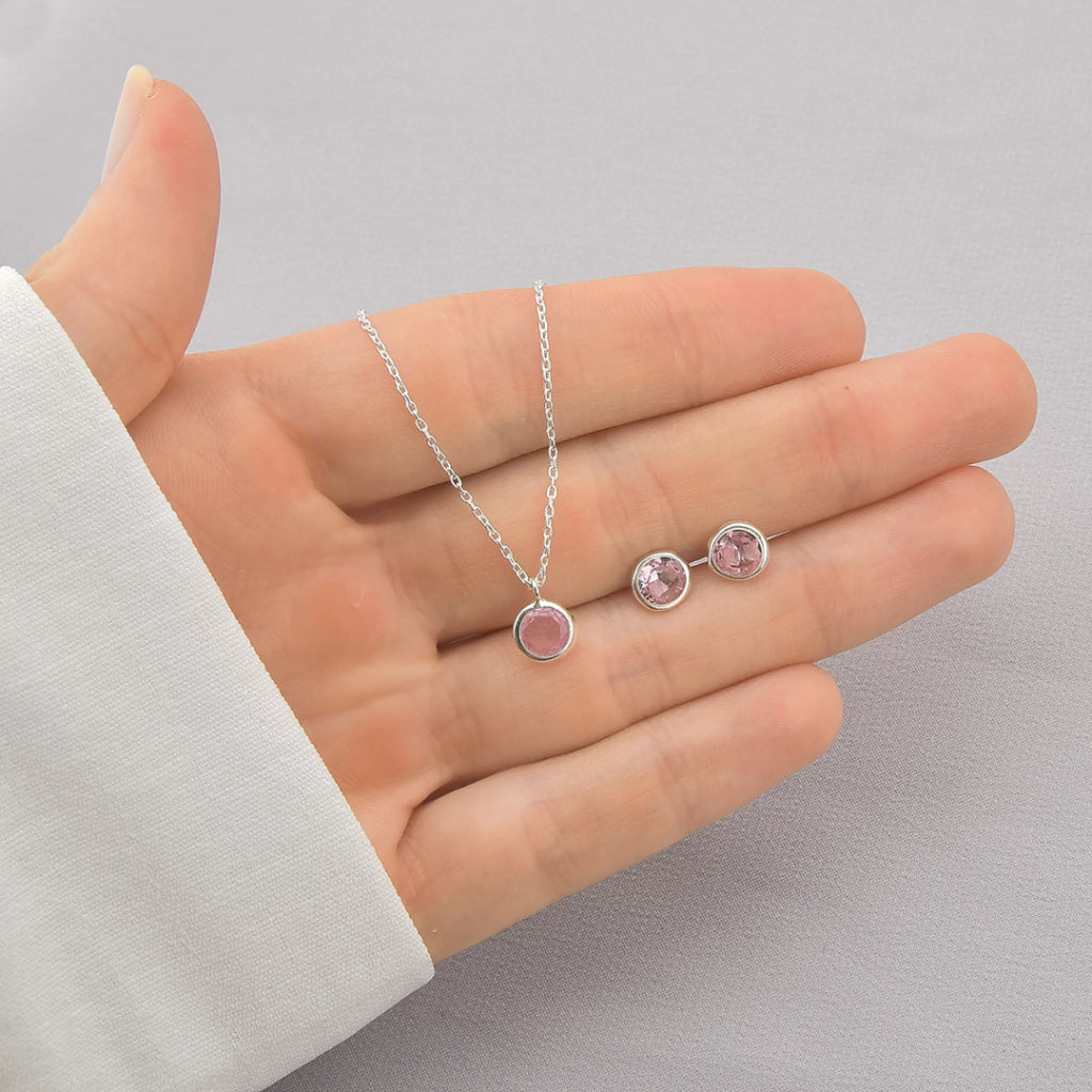 Conjunto ponto de luz rosa claro