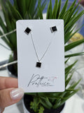 Conjunto quadrado preto