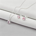 Conjunto ponto de luz rosa claro