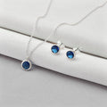 Conjunto ponto de luz azul escuro