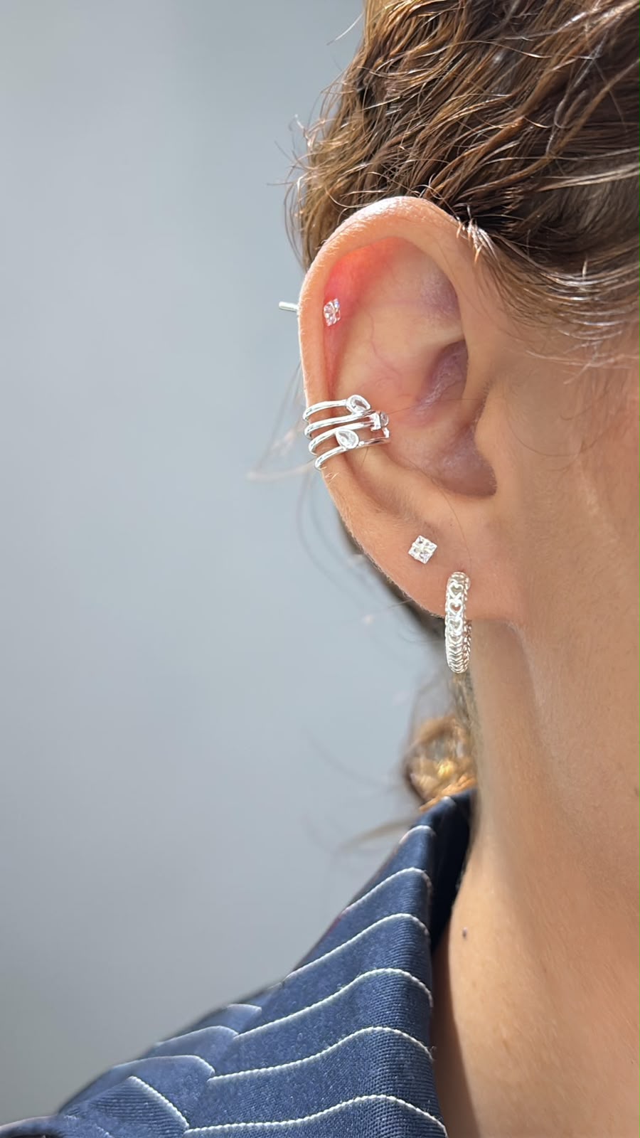 Ear Cuff / Piercing fake Pontos de luz